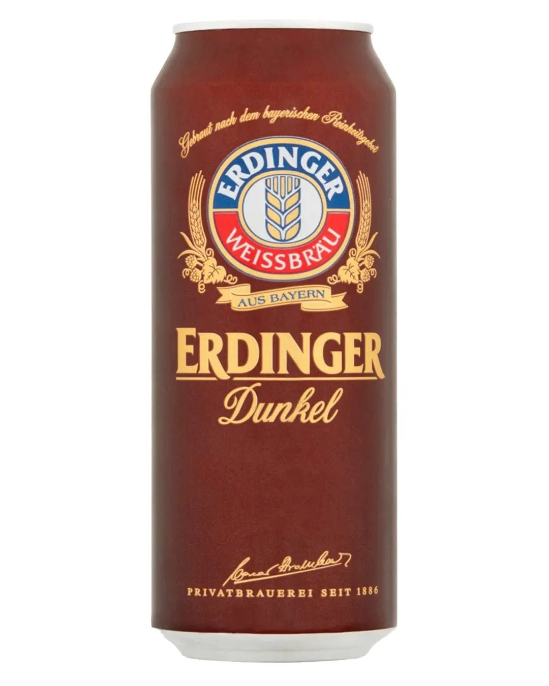 Erdinger Dunkel Dark German Beer Can, 500 ml Beer