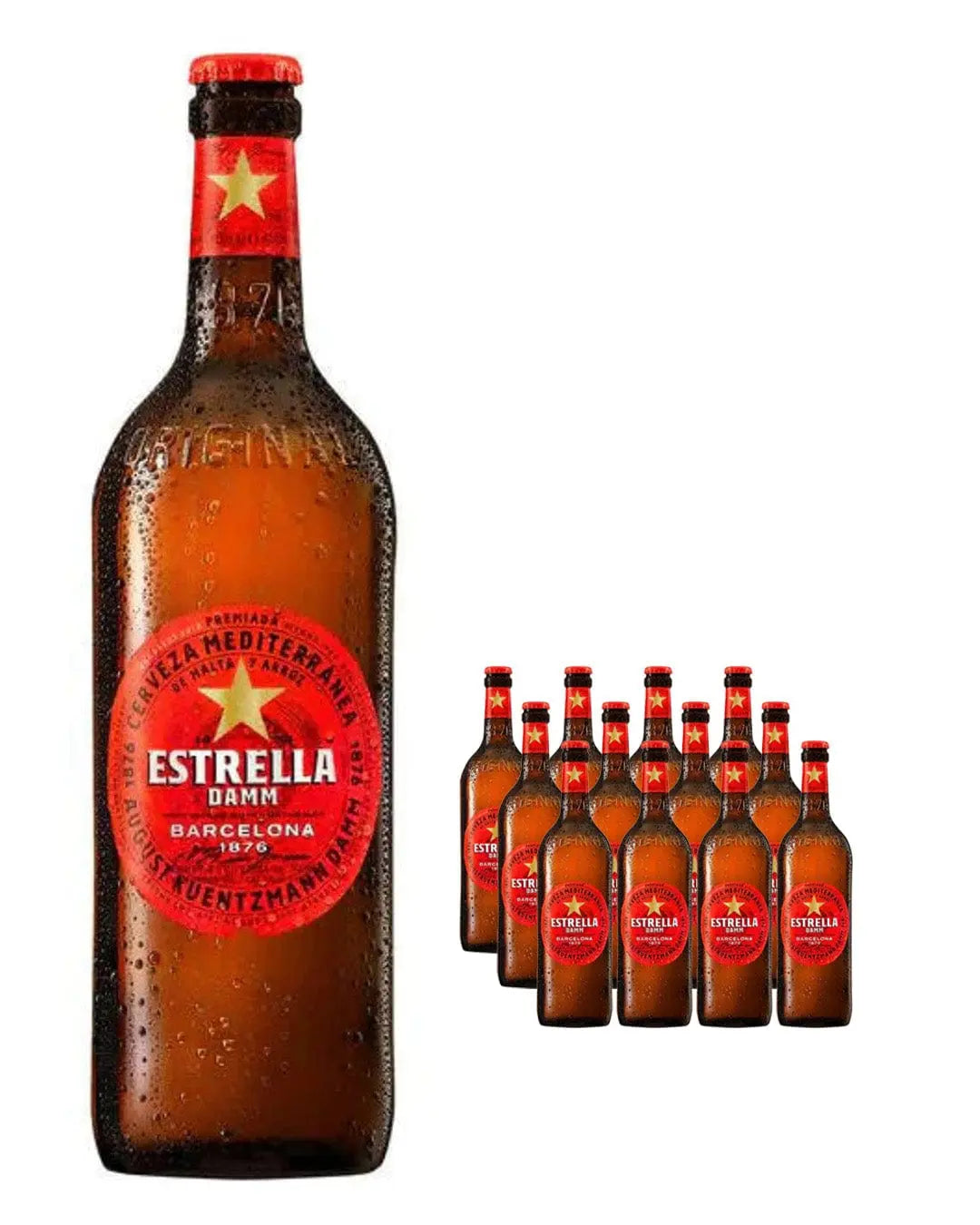 Estrella Damm Premium Lager Beer, 12 x 660 ml Beer