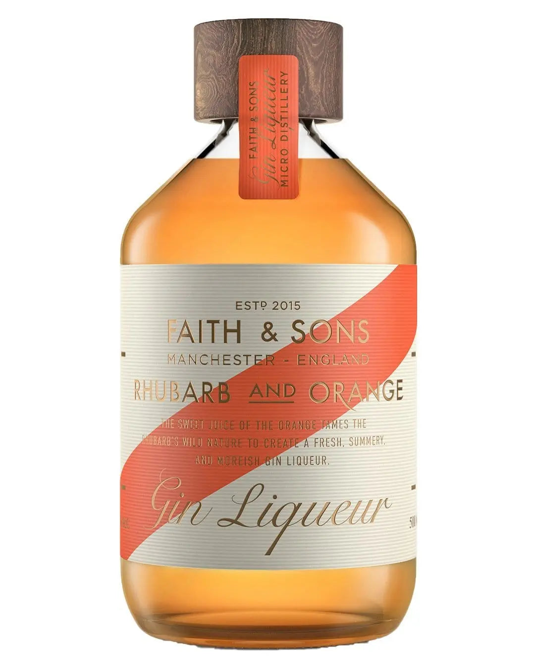Faith & Sons Rhubarb & Orange Gin Liqueur, 50 cl Gin