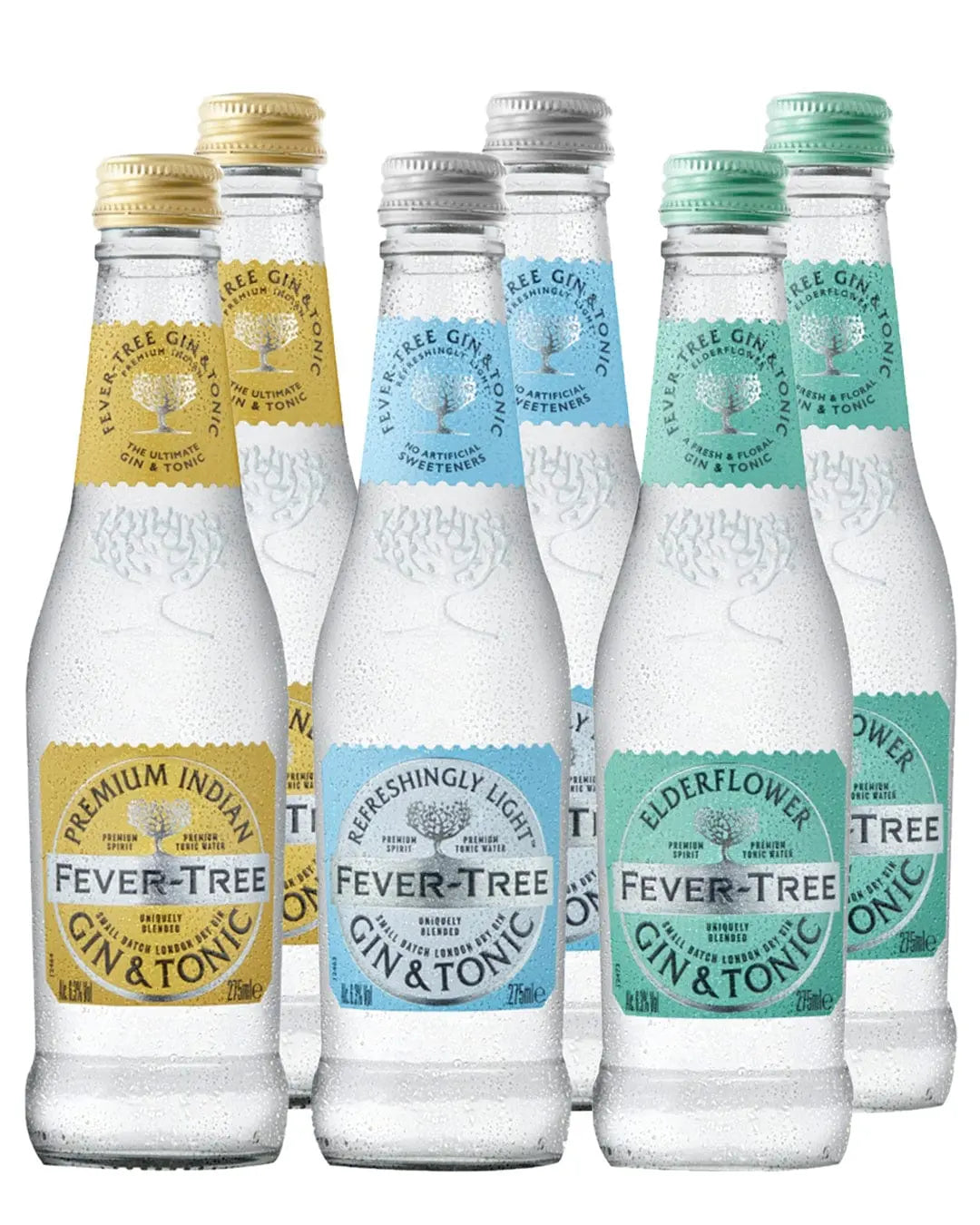 Fever-Tree Gin & Tonic Trio, 6 x 275 ml Ready Made Cocktails 5060605060378