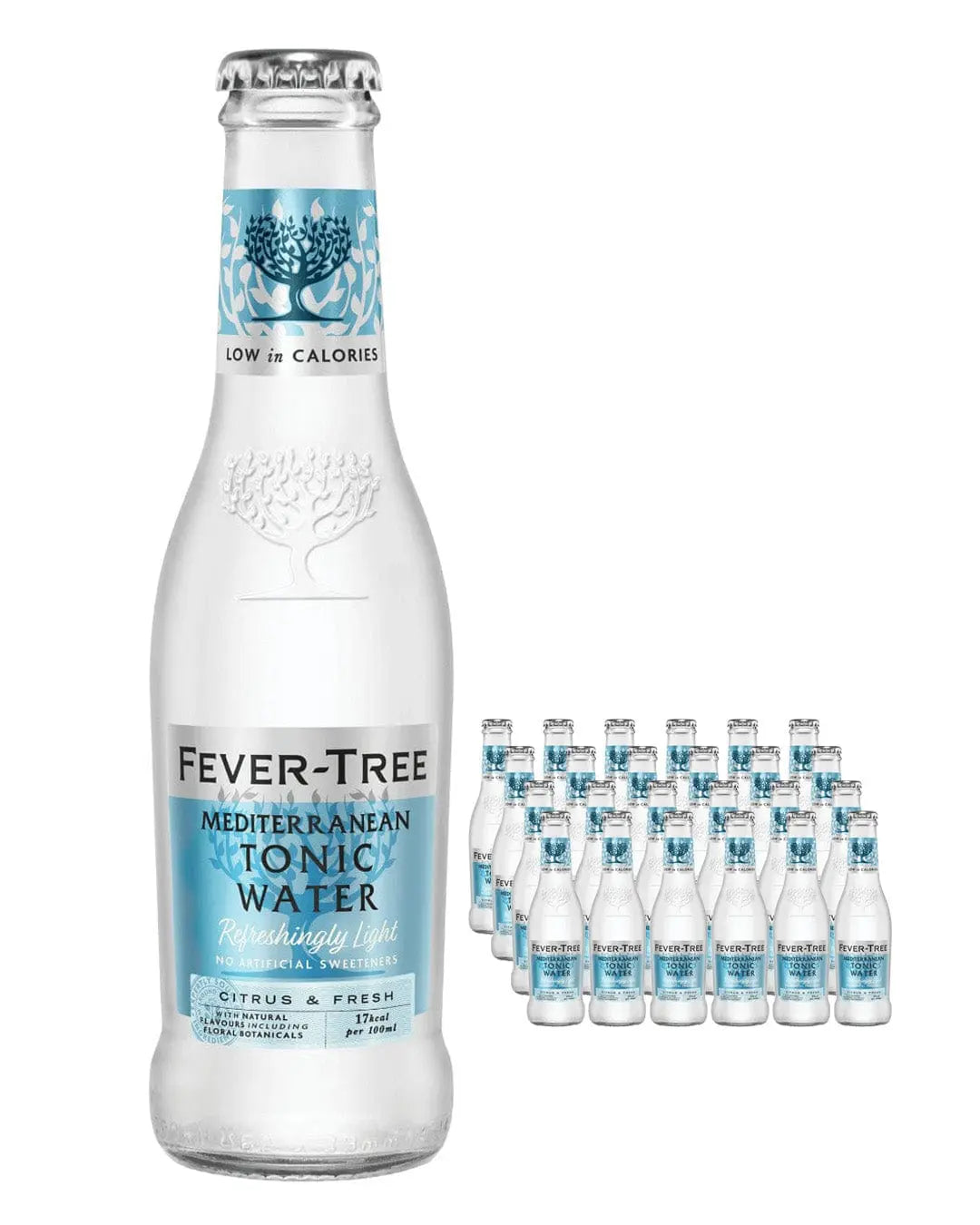 Fever Tree Light Mediterranean Tonic Water Multipack, 24 x 200 ml Tonics