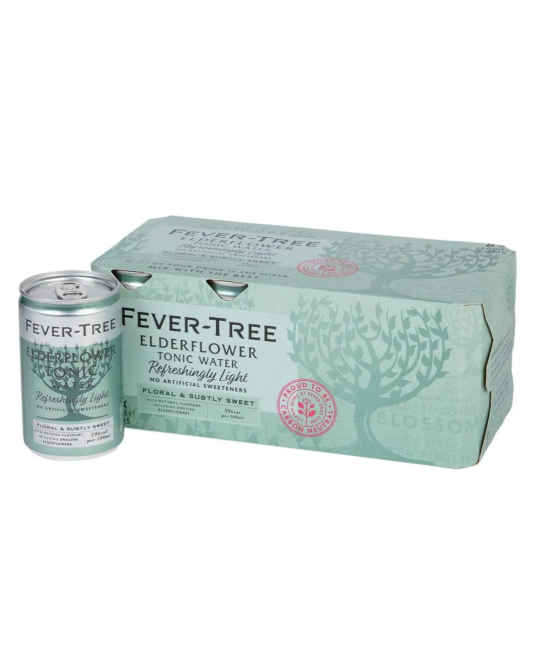 Fever-Tree Refreshingly Light Elderflower Tonic Water Fridge Pack, 8 x 150 ml Tonics