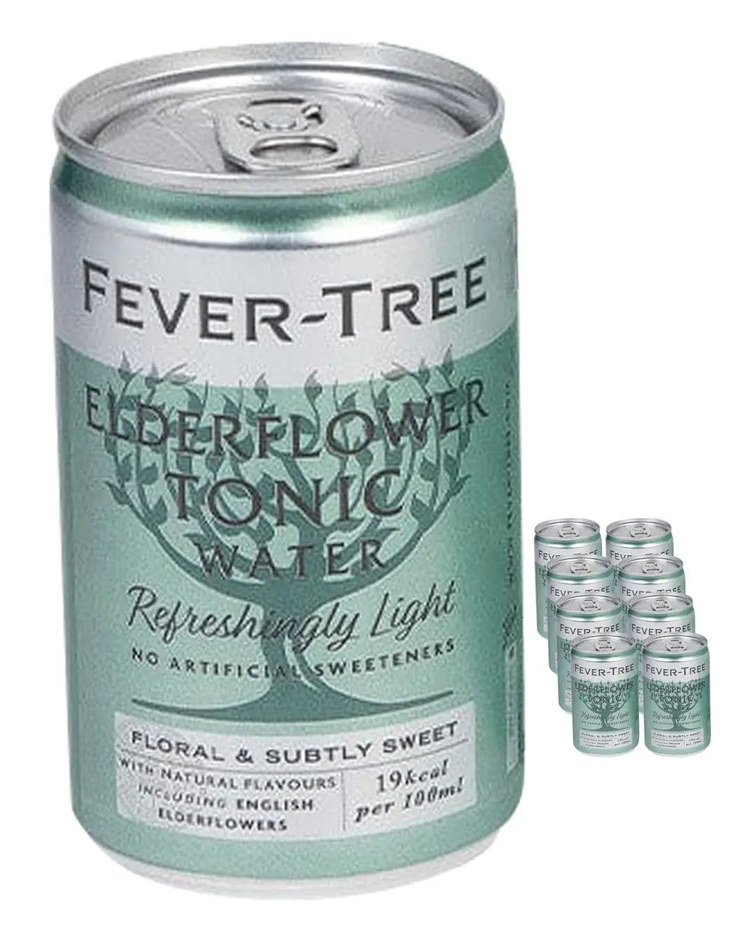 Fever-Tree Refreshingly Light Elderflower Tonic Water Fridge Pack, 8 x 150 ml Tonics 05060108452120
