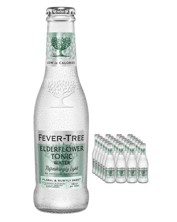 Fever-Tree Refreshingly Light Elderflower Tonic Water Multipack, 24 x 200 ml Tonics