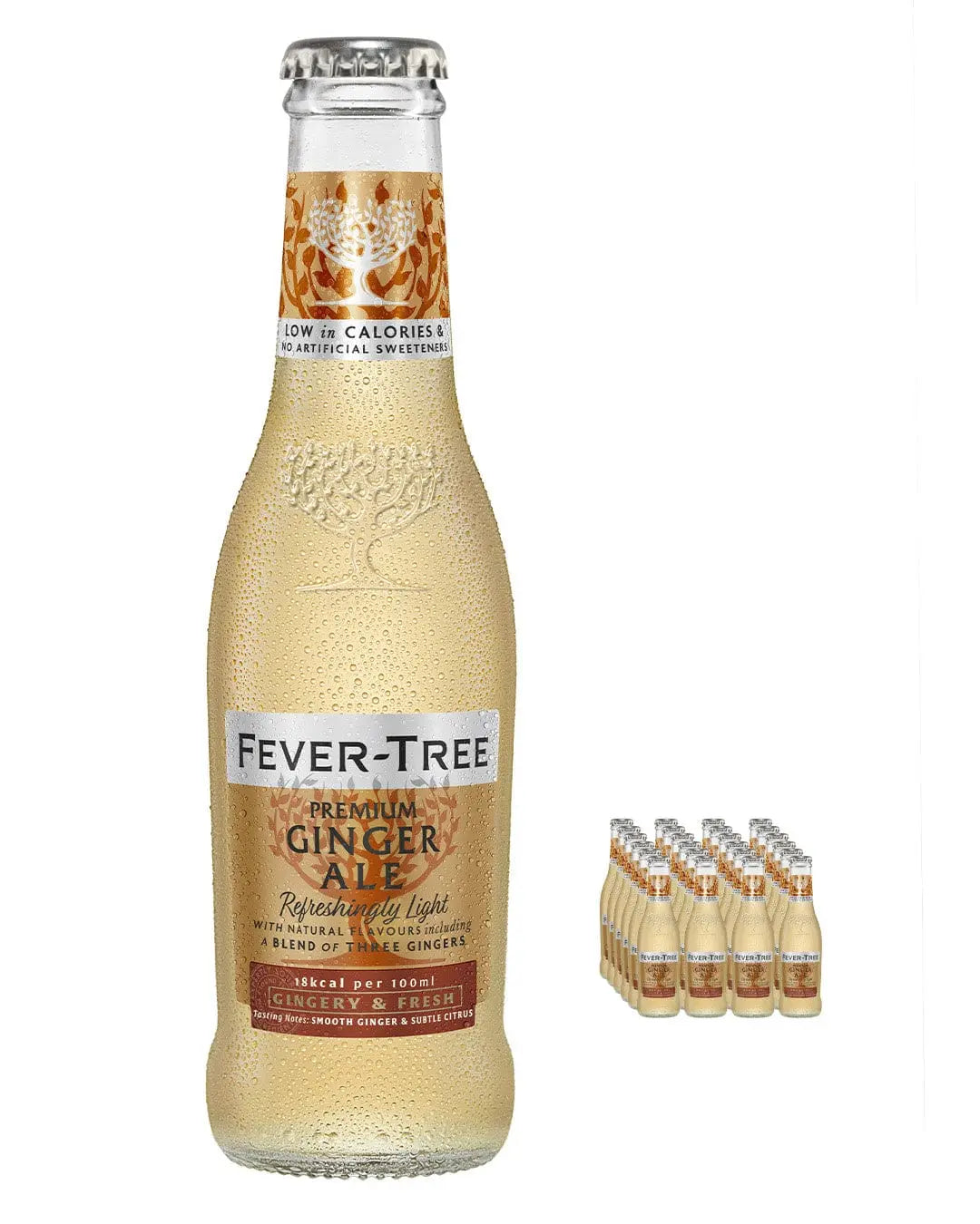Fever-Tree Refreshingly Light Ginger Ale Multipack, 24 x 200 ml Soft Drinks & Mixers