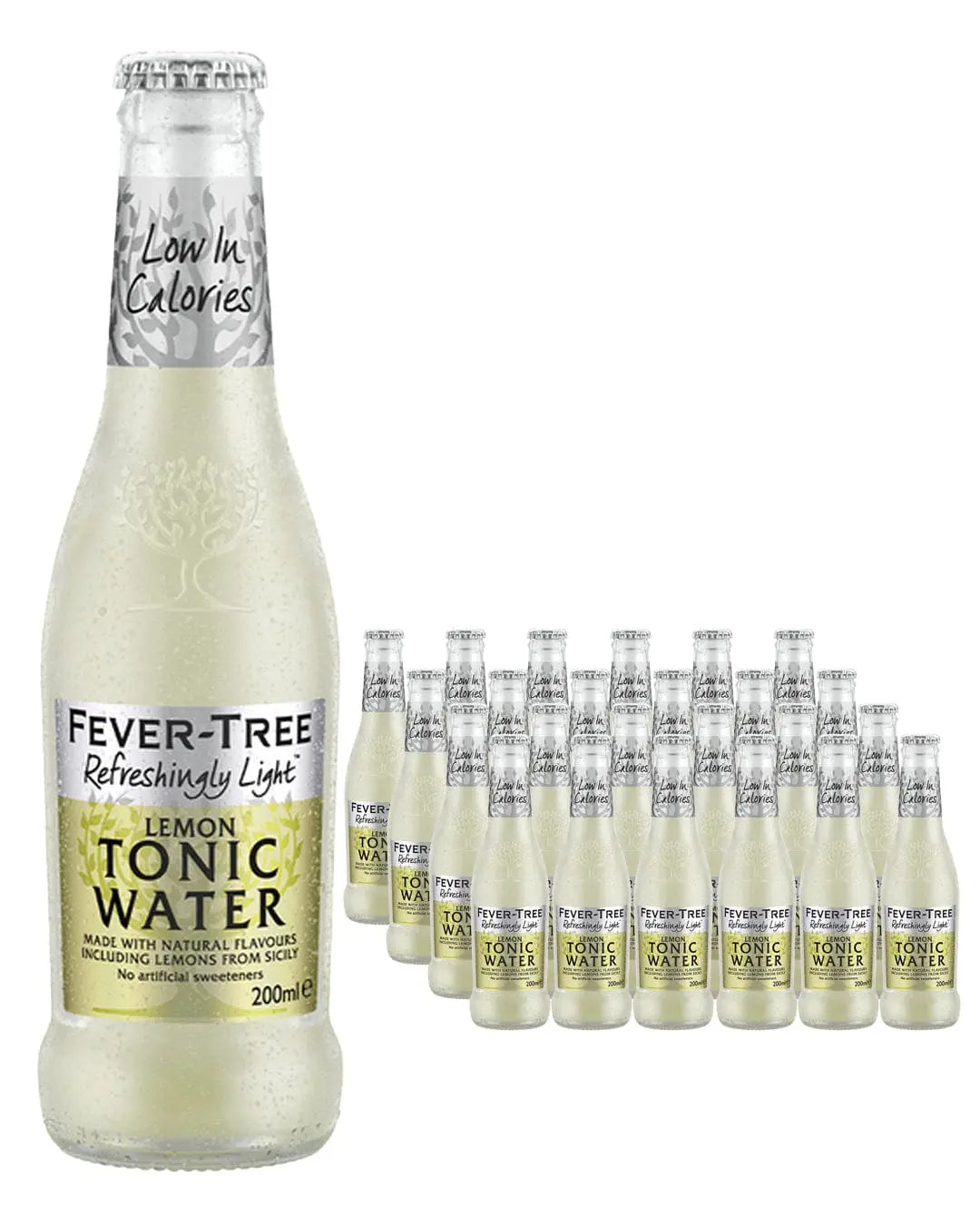 Fever Tree Refreshingly Light Sicilian Lemon Tonic Water Multipack, 24 x 200 ml Tonics