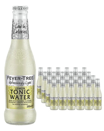 Fever Tree Refreshingly Light Sicilian Lemon Tonic Water Multipack, 24 x 200 ml Tonics