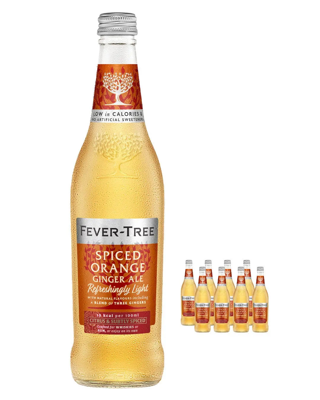 Fever-Tree Refreshingly Light Spiced Orange Ginger Ale Multipack, 8 x 500 ml Soft Drinks & Mixers