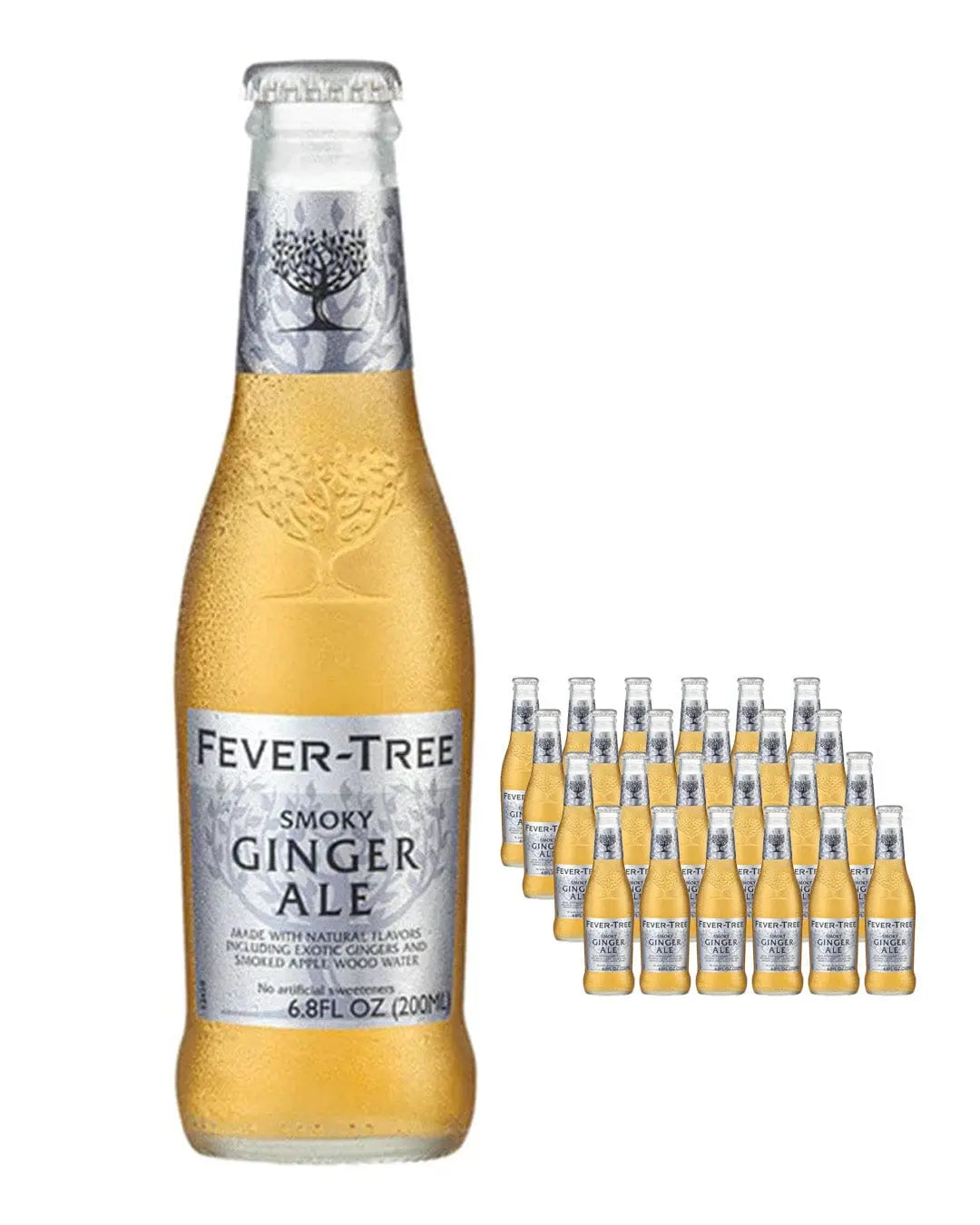 Fever Tree Smoky Ginger Ale, 24 x 200 ml Soft Drinks & Mixers