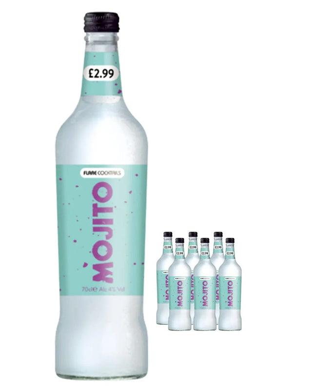 Flare Cocktails Mojito Premixed Cocktail Multipack, 6 x 70 cl Ready To Drink