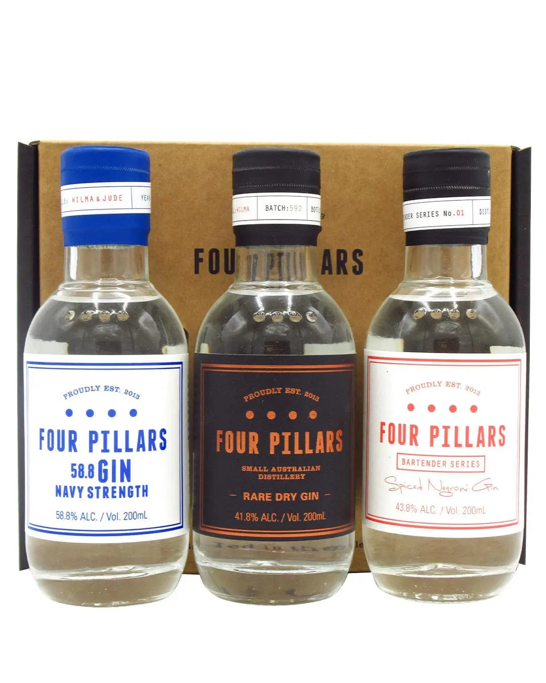 Four Pillars Gin Trio Gift Pack, 3 x 20 cl Gin