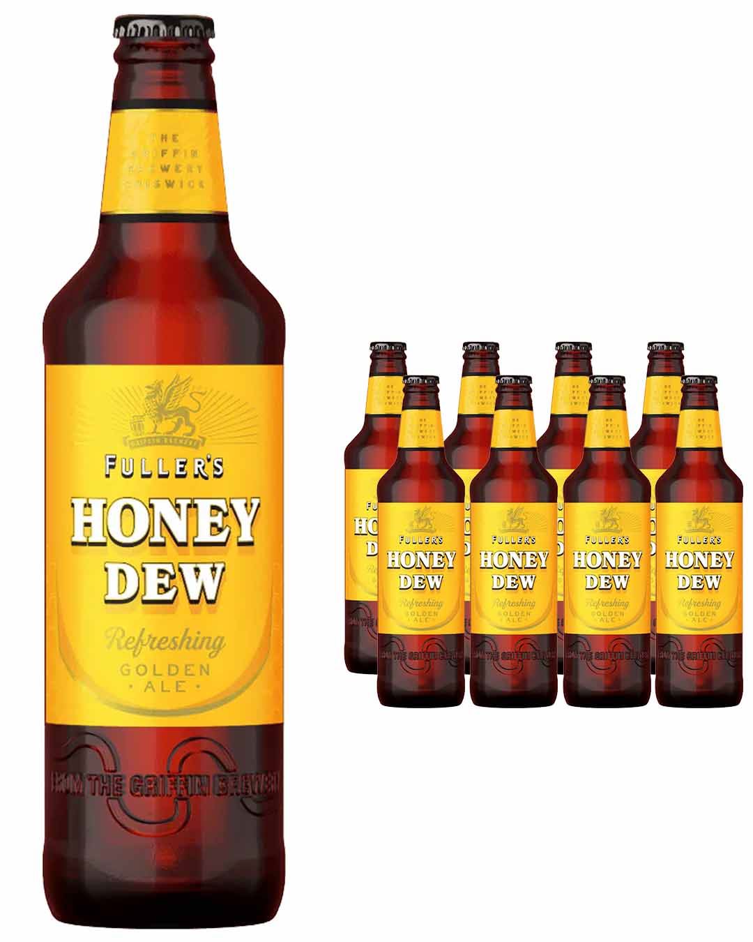 Fullers Honey Dew Golden Ale Beer Bottle Multipack, 8 x 500 ml beer