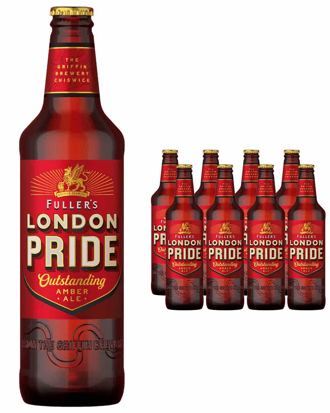 Fullers London Pride Ale Beer Bottle Multipack, 8 x 500 ml Beer 5011885011420