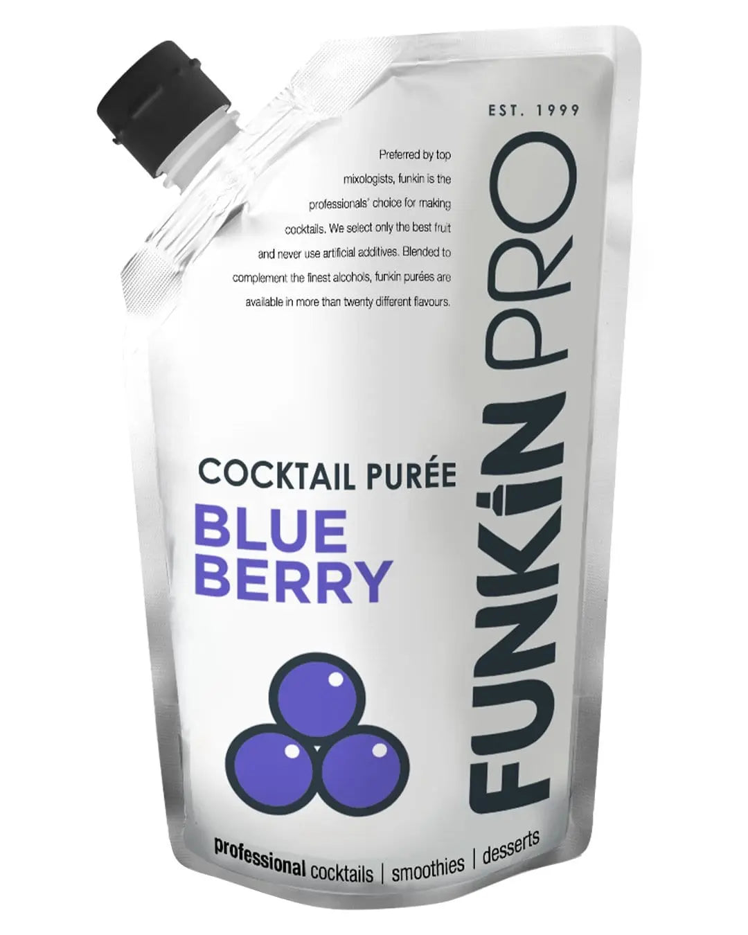 Funkin Blueberry Purée, 1 KG Cocktail Essentials 5060065300472