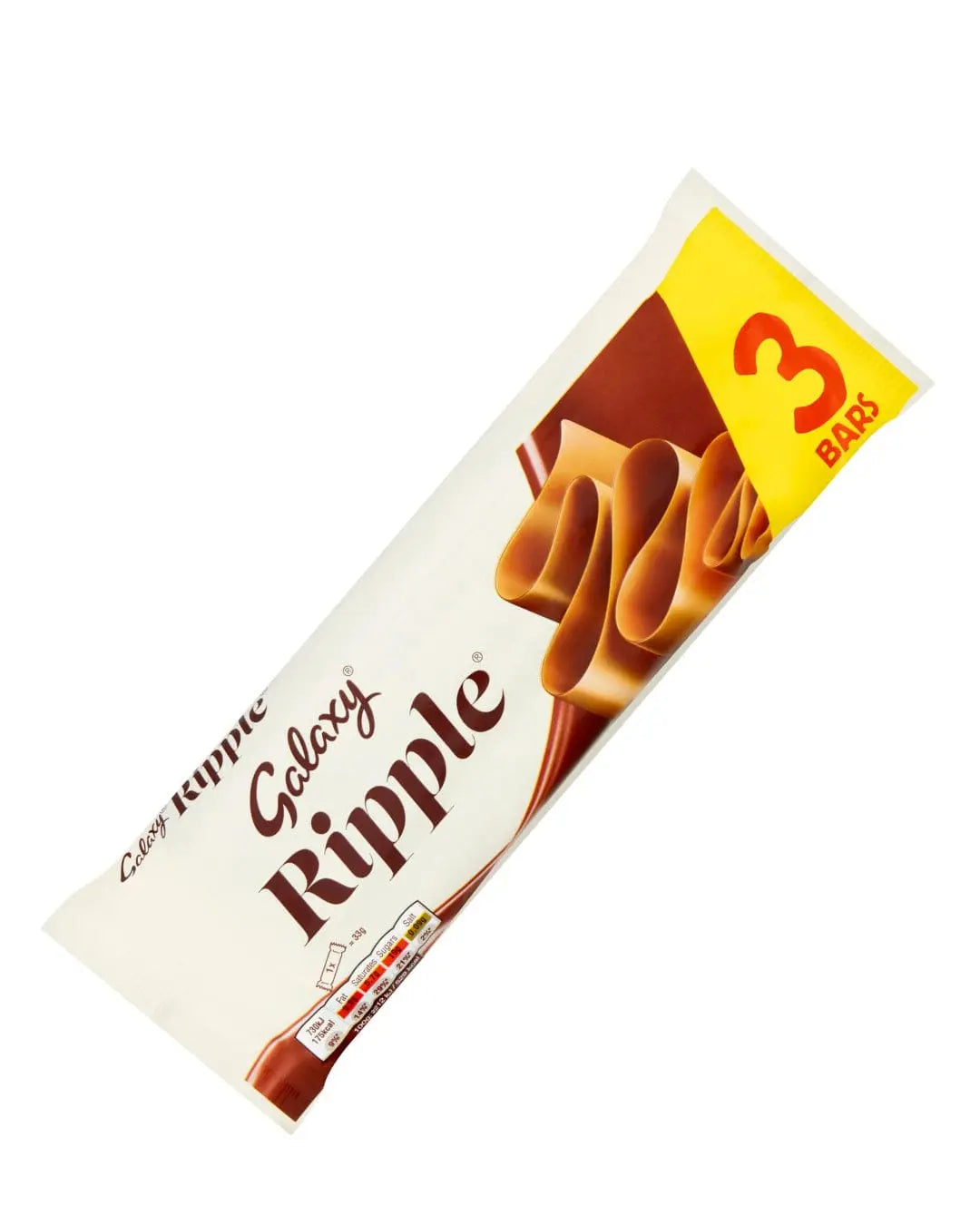 Galaxy Ripple Chocolate Bars, 3 x 33g Chocolate 5000159521482