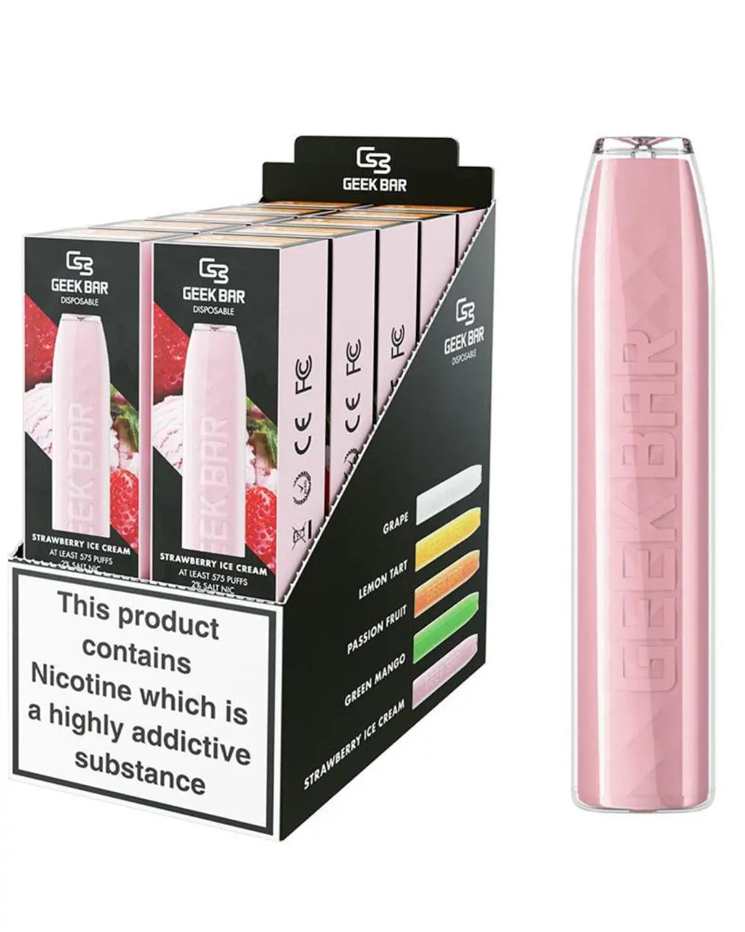 Geek Bar Disposable Strawberry Ice Cream Disposable Vapes