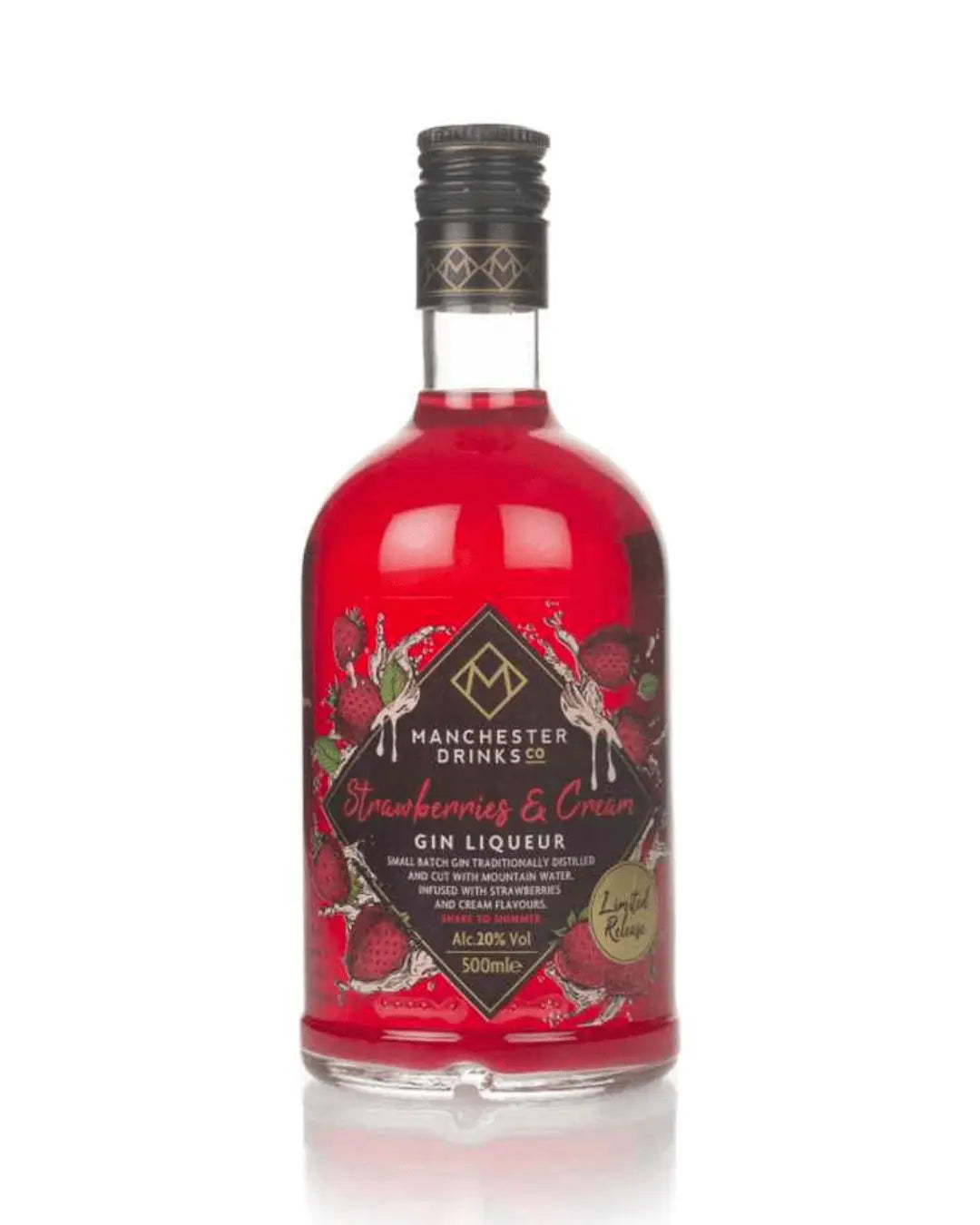 Manchester Drinks Co. Strawberries & Cream Gin Liqueur, 50 cl Gin
