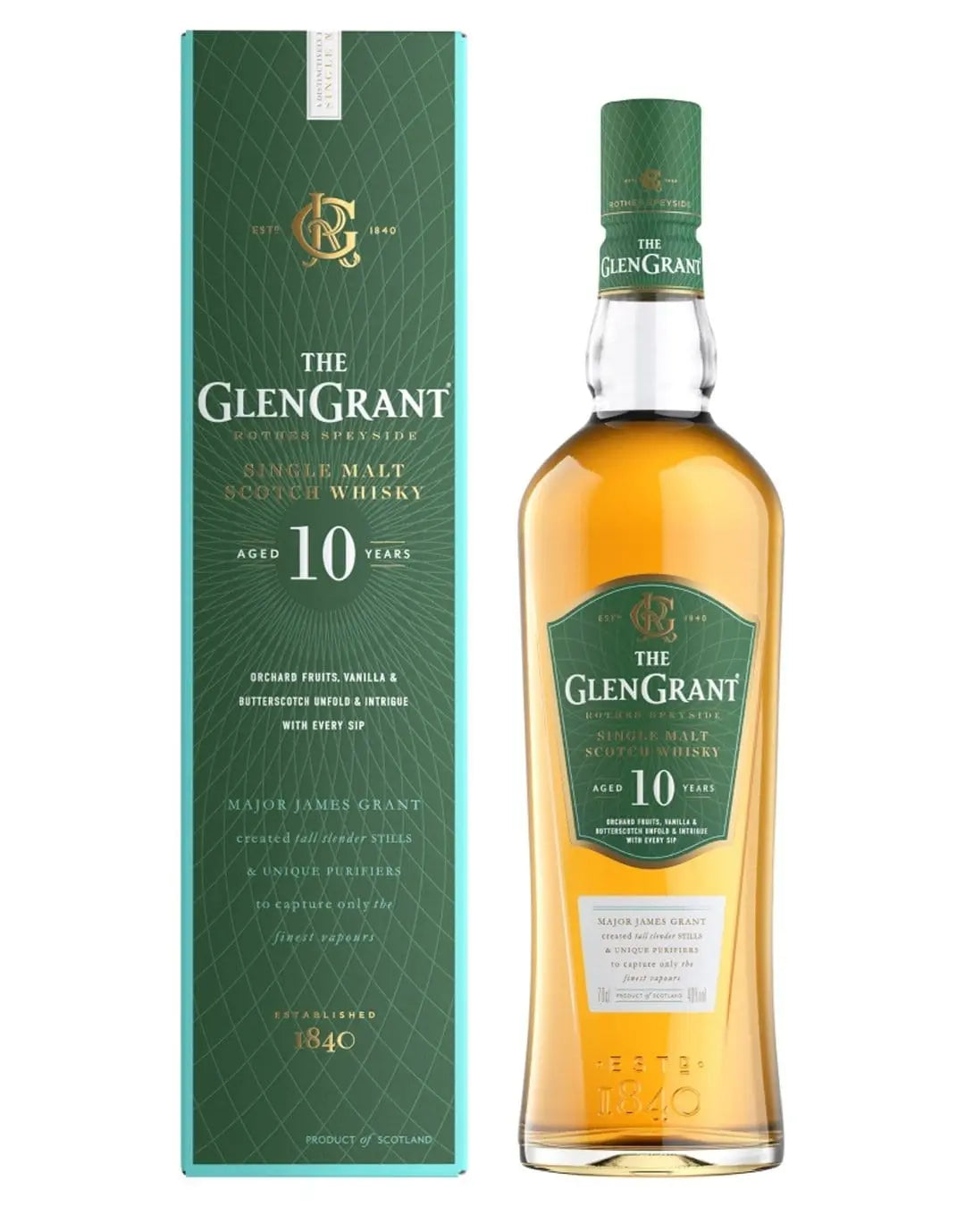 Glen Grant 10 Year Old Whiskey, 70 cl Whisky 80432402979