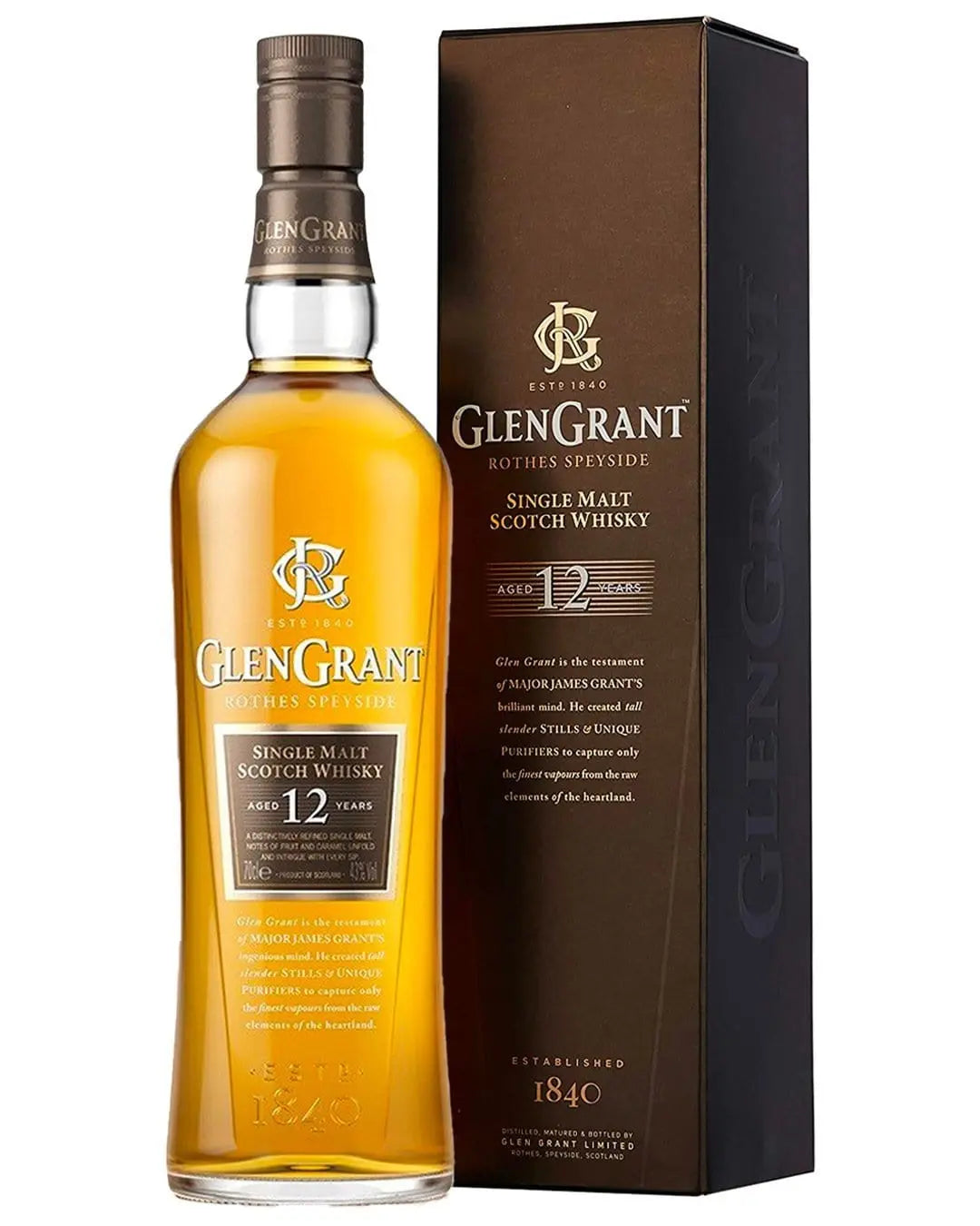 Glen Grant 12 Year Old Whiskey, 70 cl Whisky 8000040630269