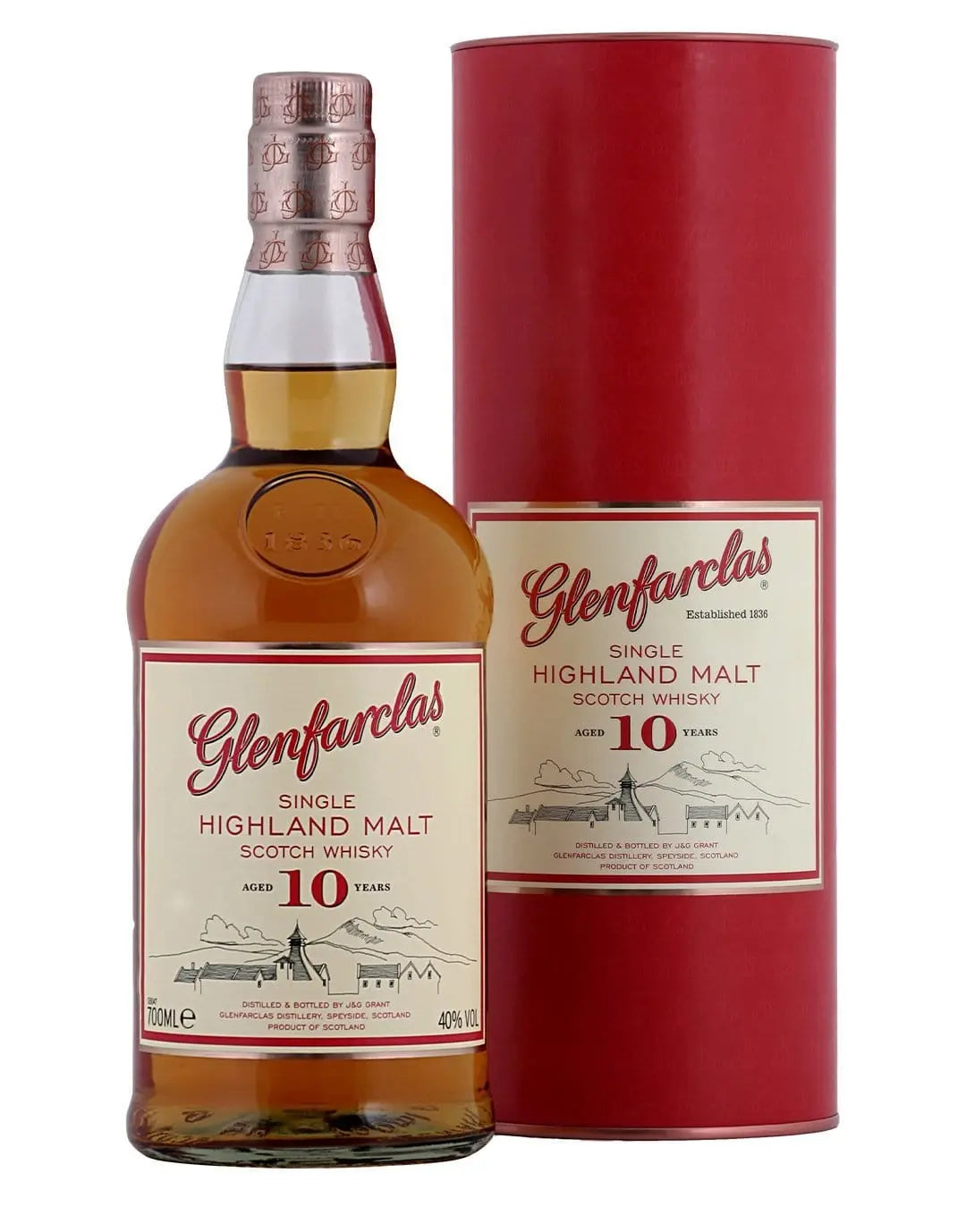 Glenfarclas 10 Year Old Single Malt Whisky, 70 cl Whisky 5018066104018