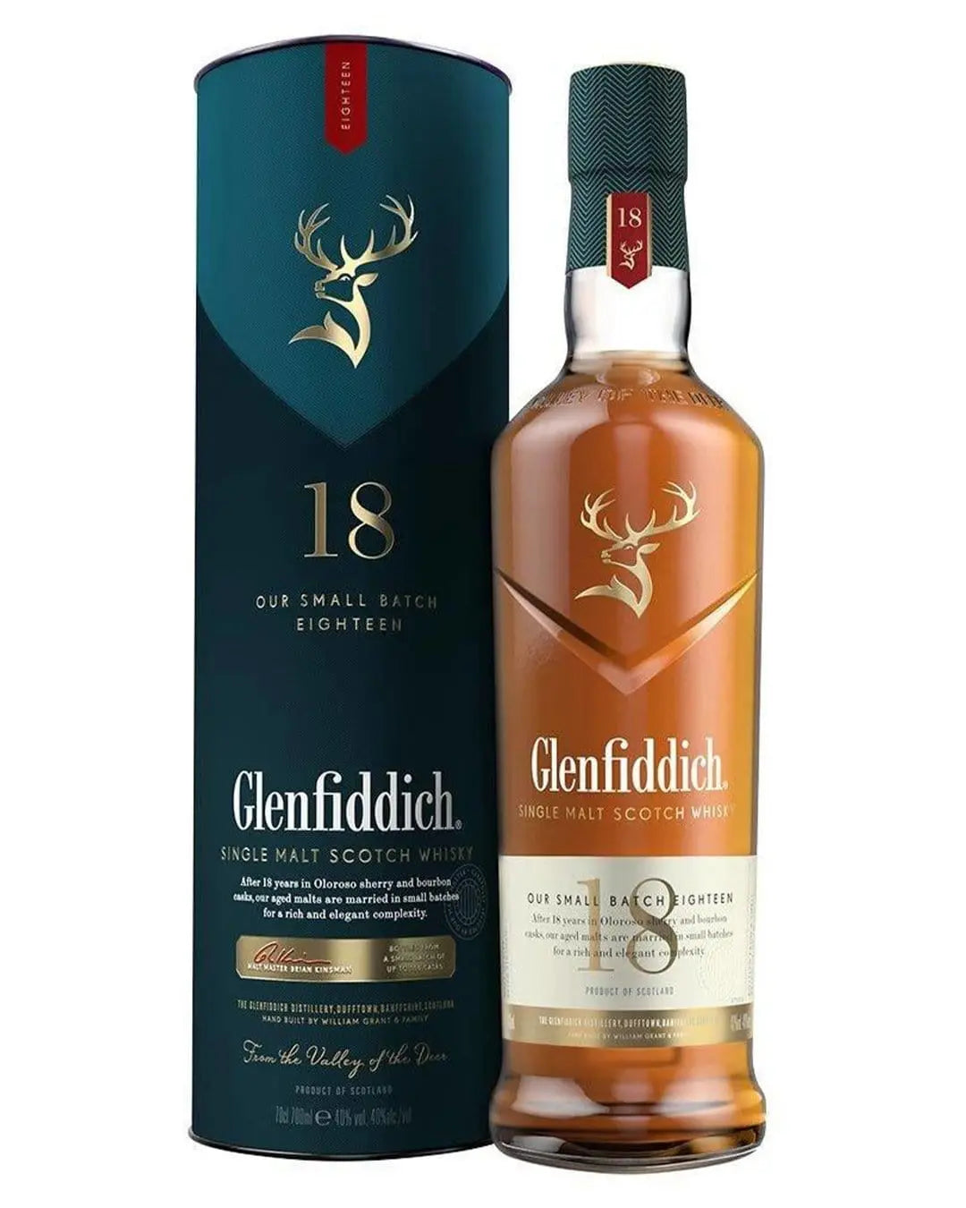 Glenfiddich 18 Year Old Single Malt Scotch Whisky, 70 cl Whisky 5010327325132