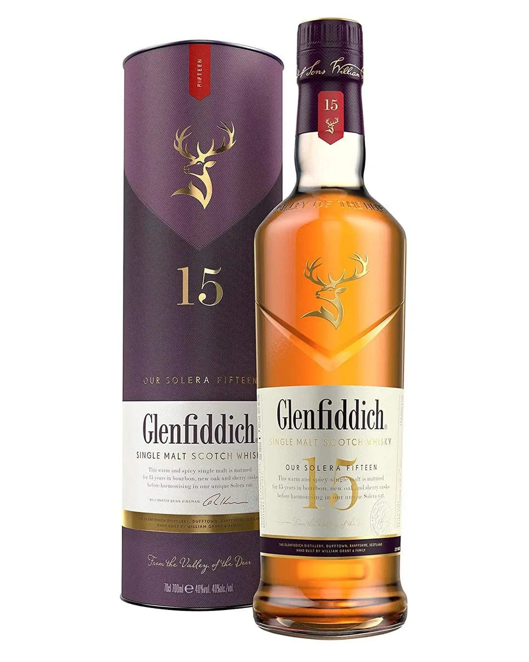 Glenfiddich Solera 15 Year Old Single Malt Scotch Whisky, 70 cl Whisky 5010327325125