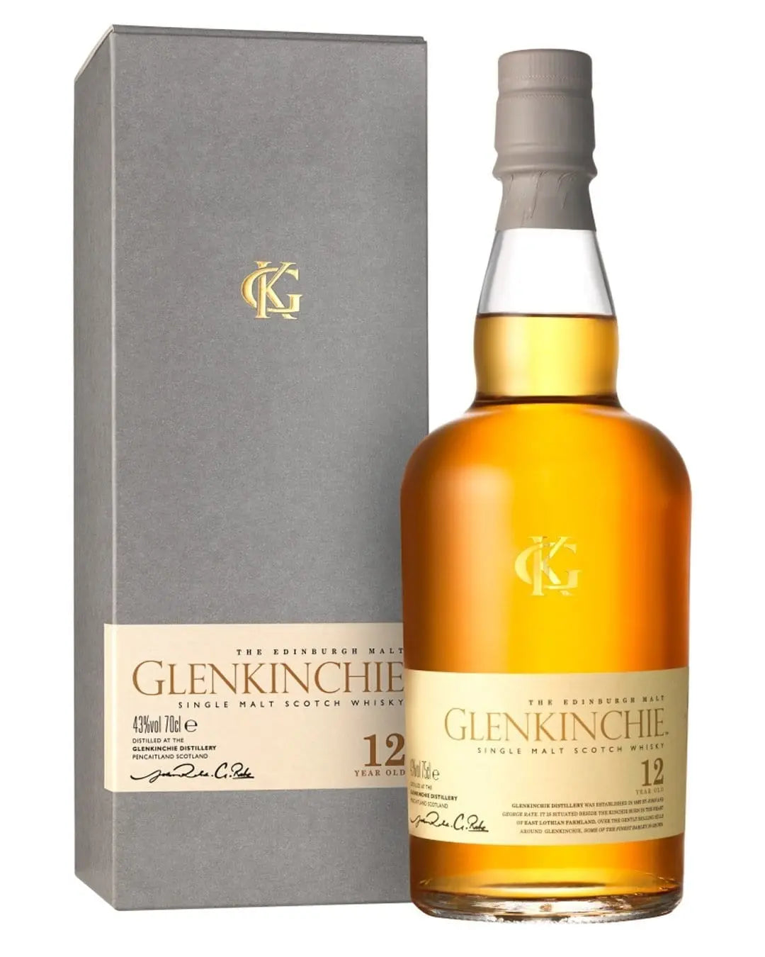 Glenkinchie 12 Year Old Malt Whisky, 70 cl Whisky 5000281021942
