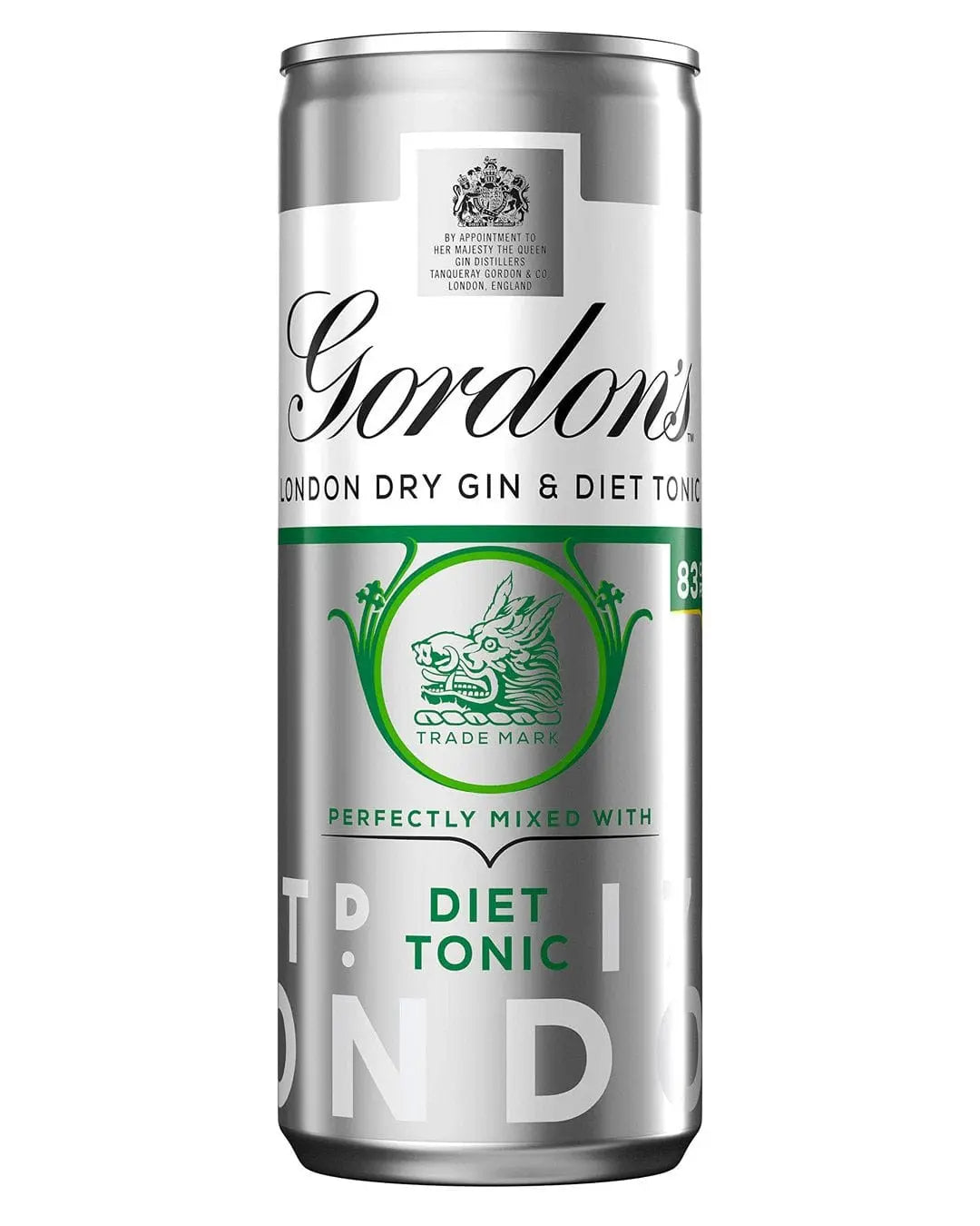 Gordon's Gin & Slimline Tonic Premixed Can, 250 ml Ready Made Cocktails