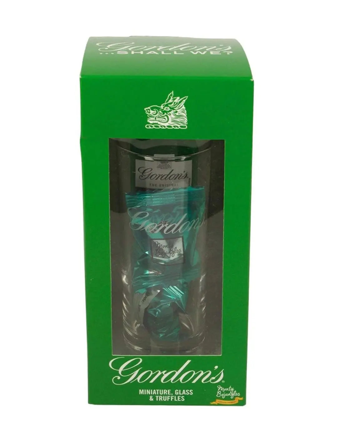 Gordon's London Dry Gin Miniature Glass + Toffees Gift Set, 50 cl Spirit Miniatures 5038635066677