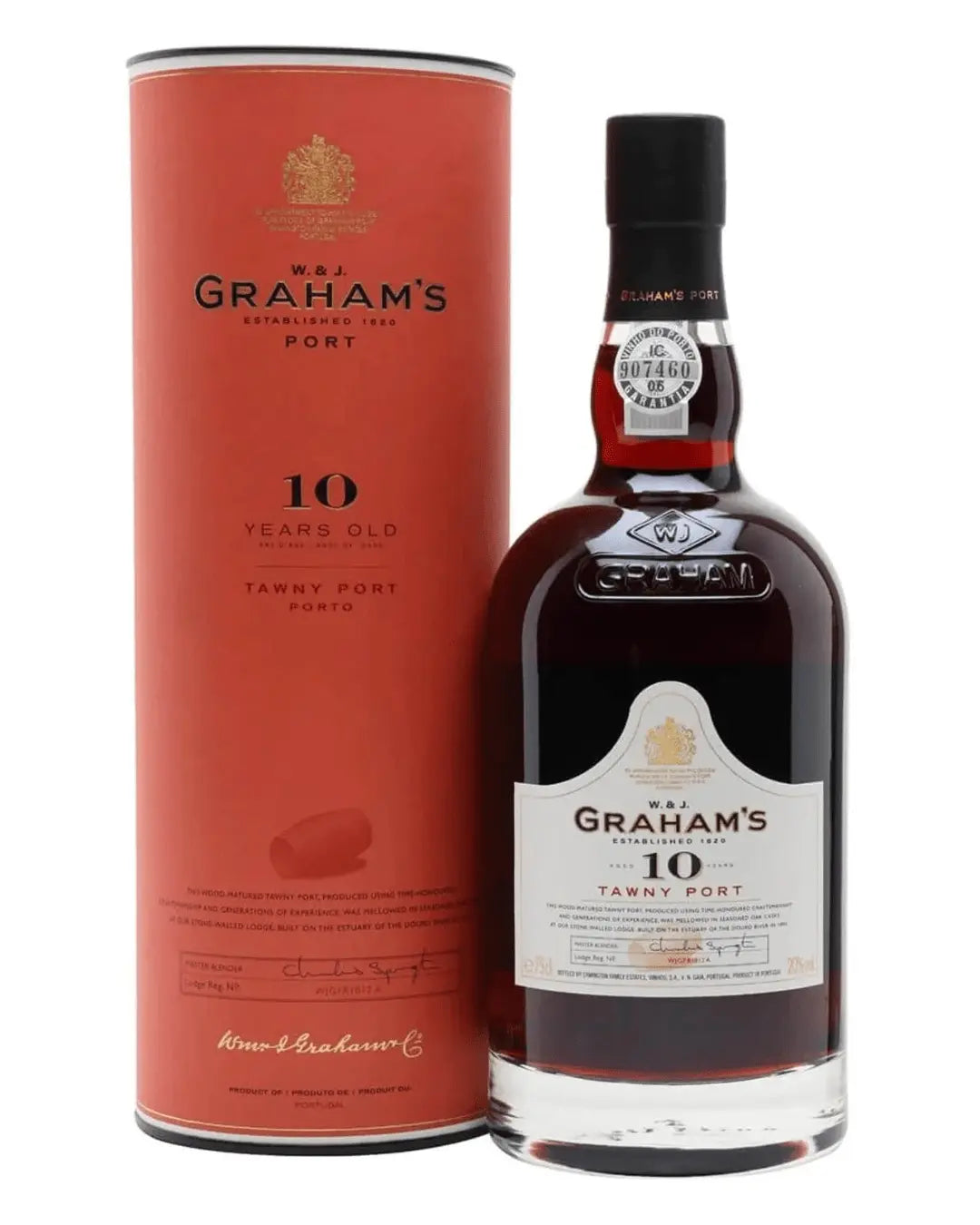 Graham's 10 Year Old Tawny Port in Gift Tube, 75 cl Fortified & Other Wines 5010867410220