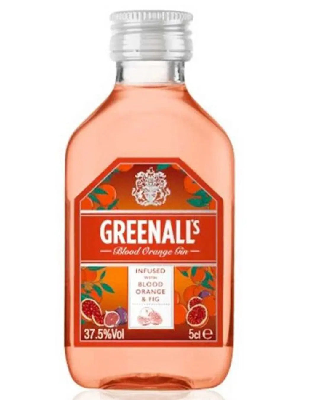 Greenall's Blood Orange, Fig and Ginger Gin Liqueur Miniature, 5 cl Spirit Miniatures
