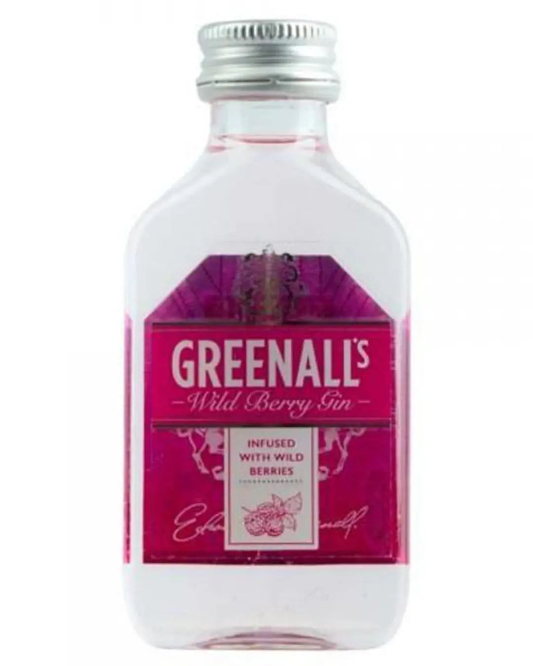 Greenall's Wild Berry Pink Gin, 5 cl Spirit Miniatures