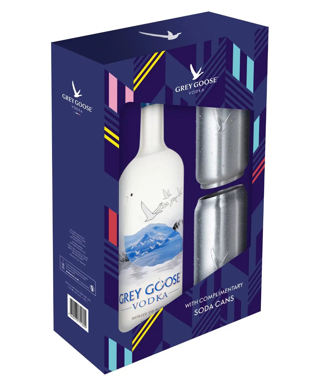 Grey Goose Magnum Vodka Gift Pack with 2 Complimentary Soda Cans, 1.75 L Vodka