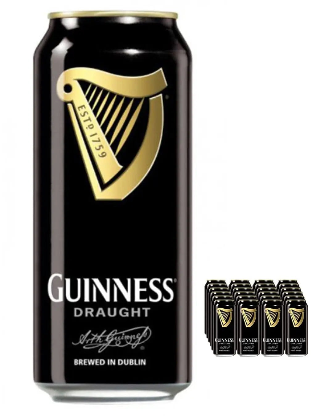 Guinness Draught Beer Can Multipack, 24 x 470 ml Beer
