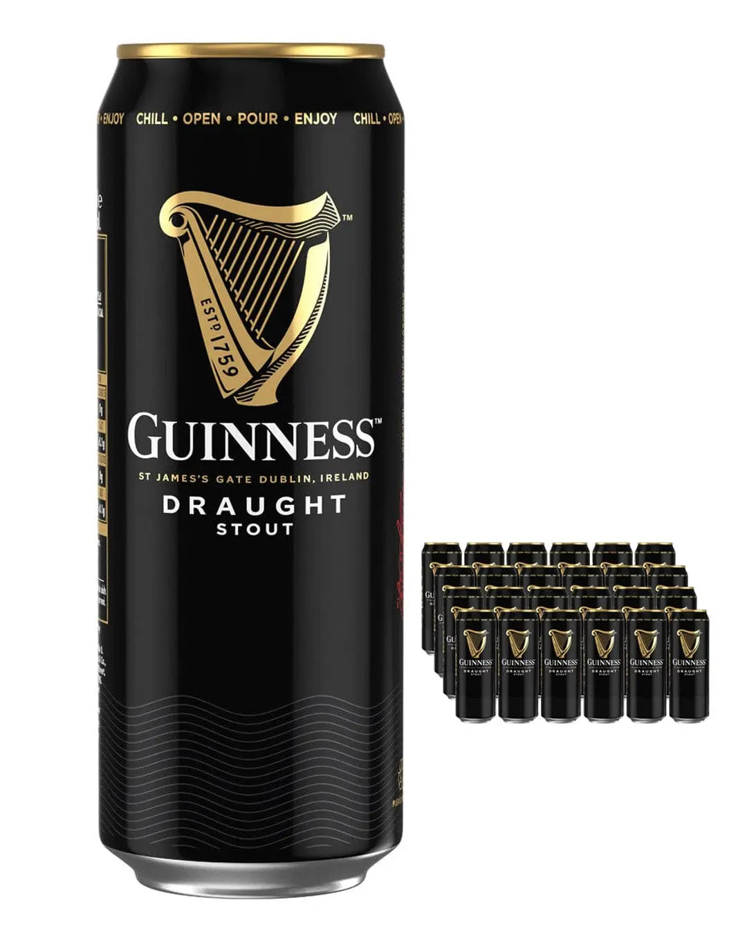 Guinness Draught Beer Can Multipack, 24 x 538 ml Beer