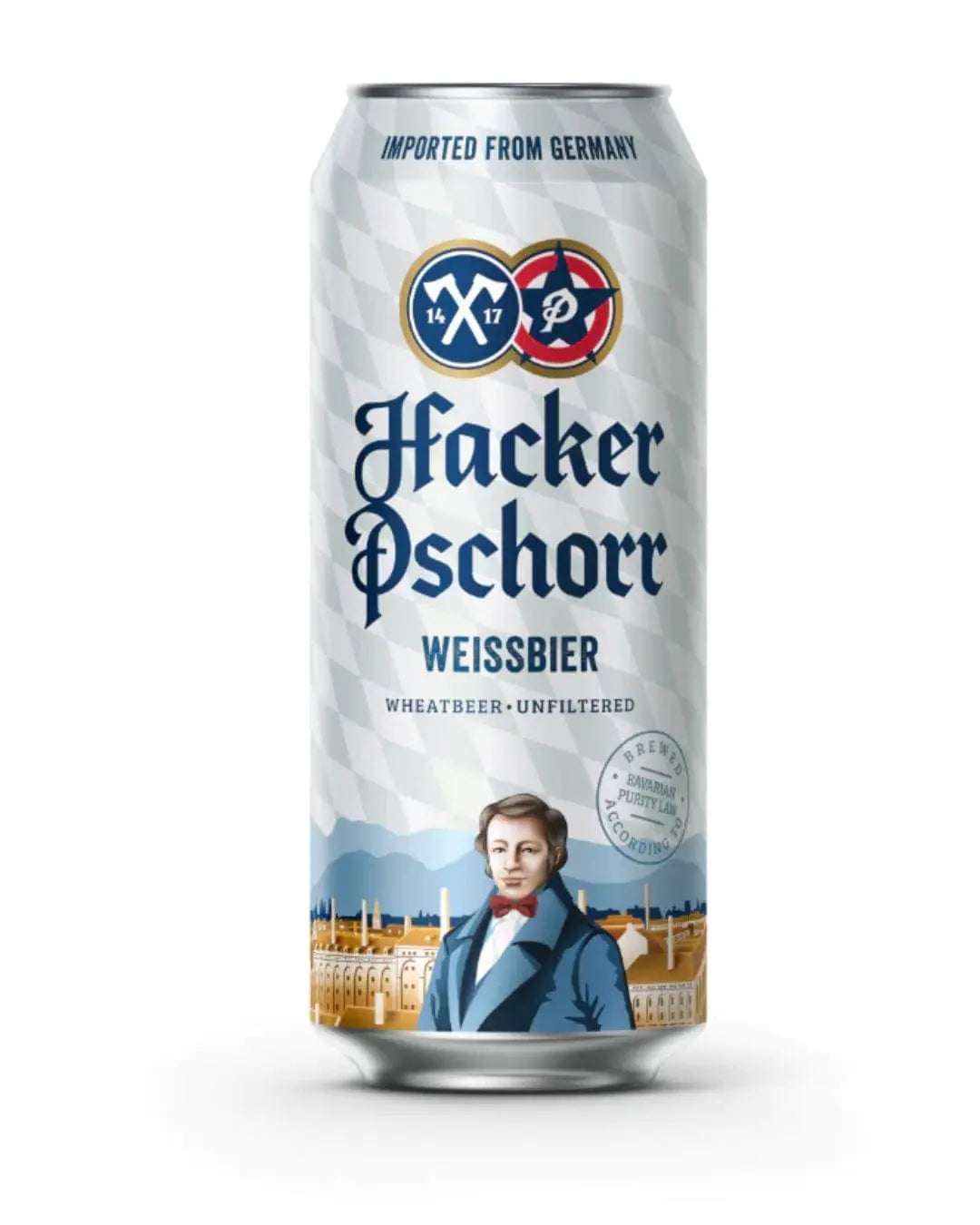 Hacker Pschorr Weissbier Beer Can, 500 ml Beer