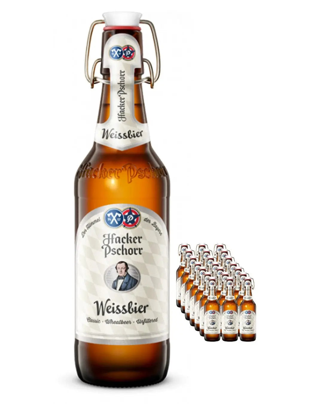 Hacker Pschorr Weissbier Beer Multipack, 18 x 500 ml Beer