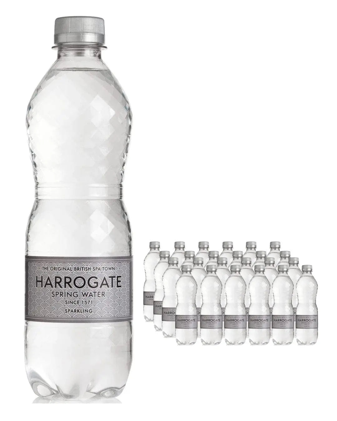 Harrogate Spring Sparkling Water Bottle Multipack, 24 x 500 ml Water