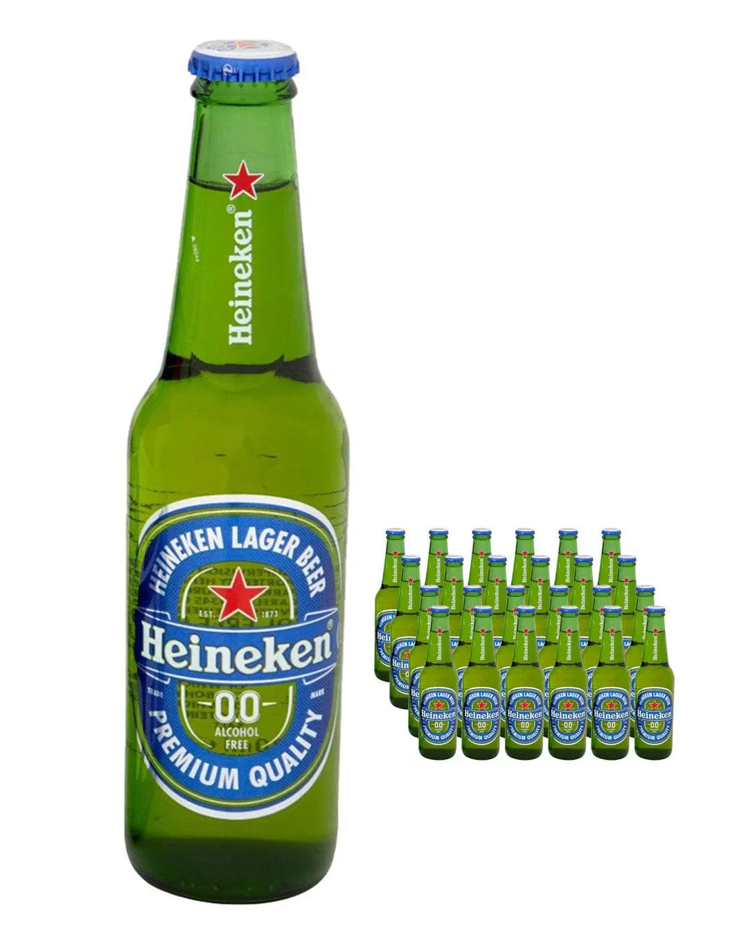 Heineken 0.0% Alcohol Free Beer Bottle Multipack, 24 x 330 ml Beer
