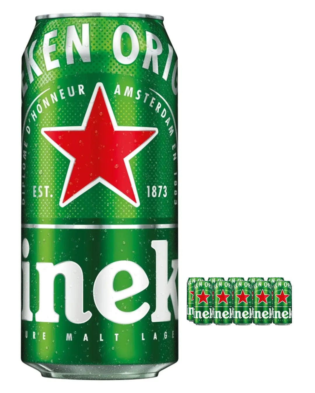 Heineken Premium Lager Beer Can Multipack, 10 x 440 ml Beer