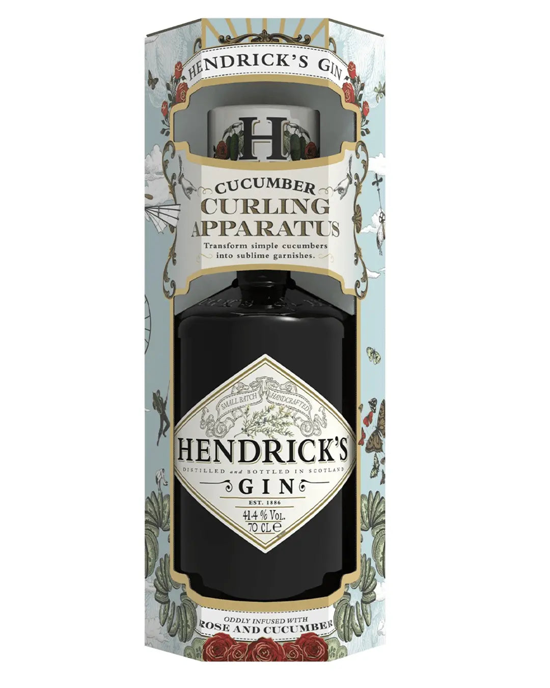 Hendrick's Gin & Cucumber Curler Gift Set, 70 cl Gin 5010327715629