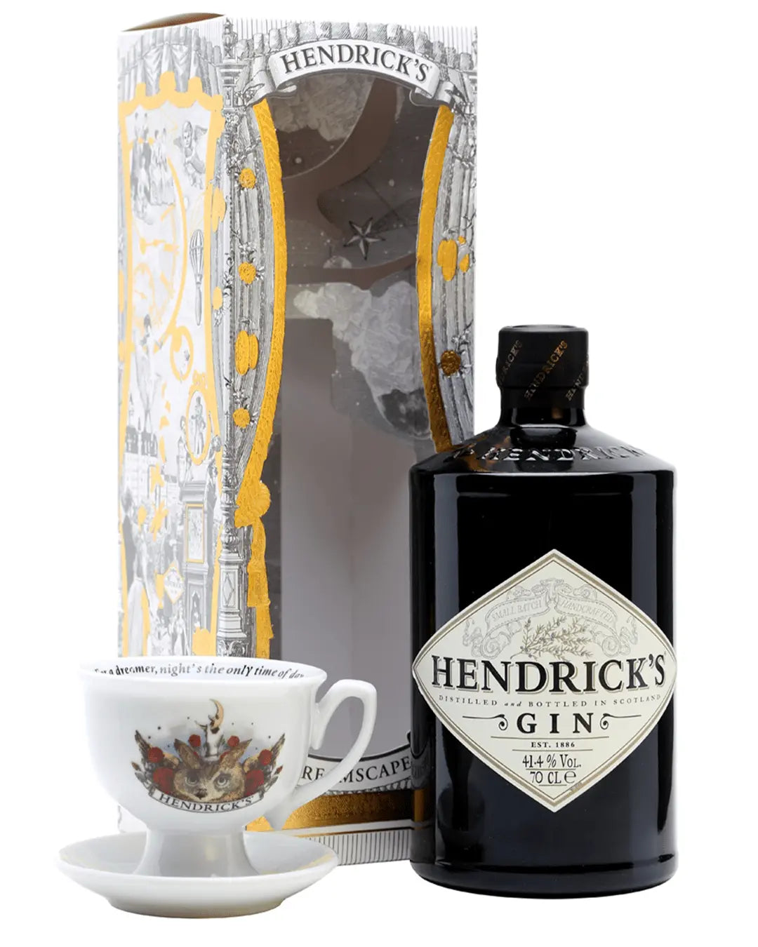 Hendrick’s Gin Dreamscapes Tea Cup Gift Set, 70 cl Gin 5010327615622