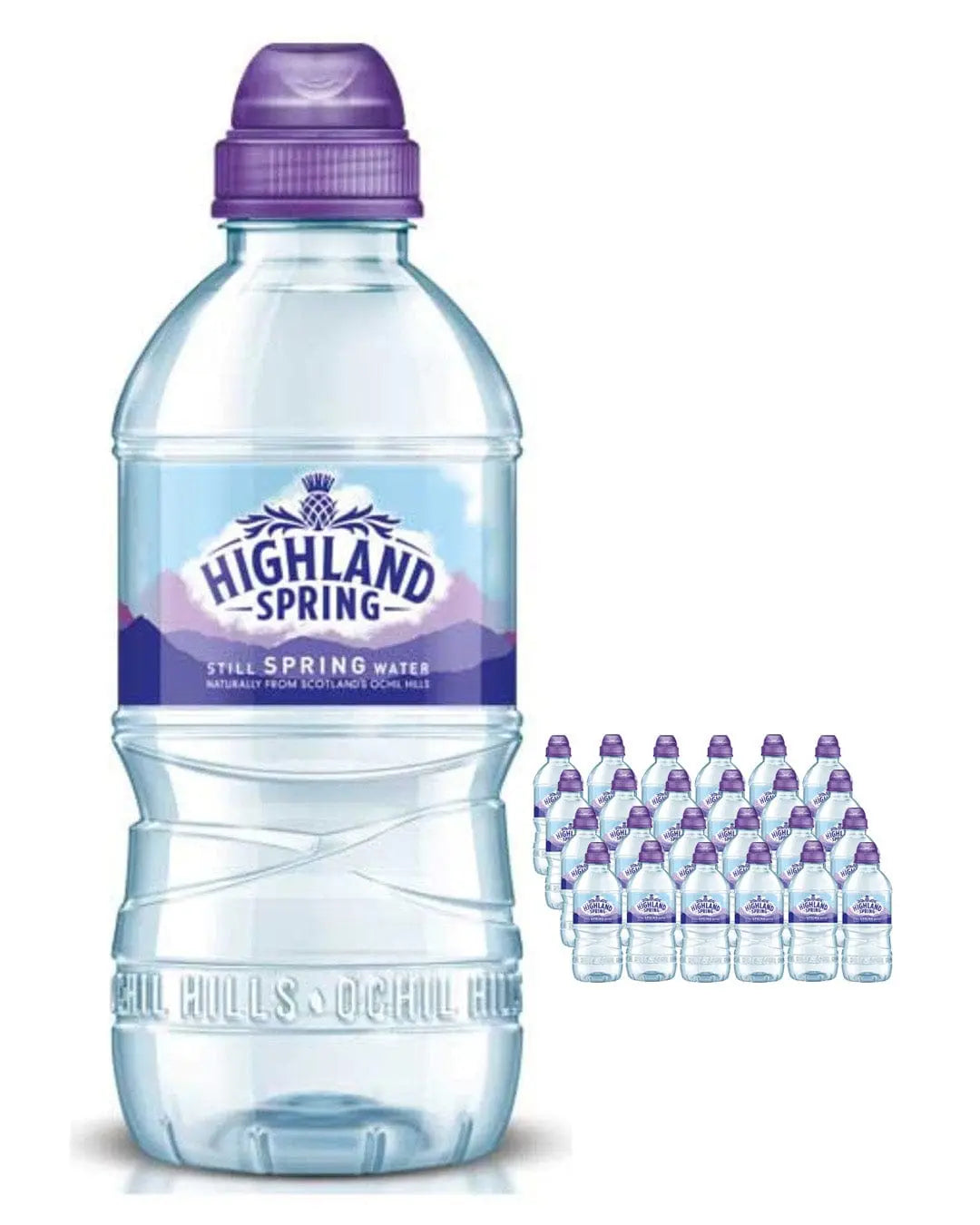 Highland Spring Still Water Bottle Multipack, 24 x 330 ml The Bottle Club