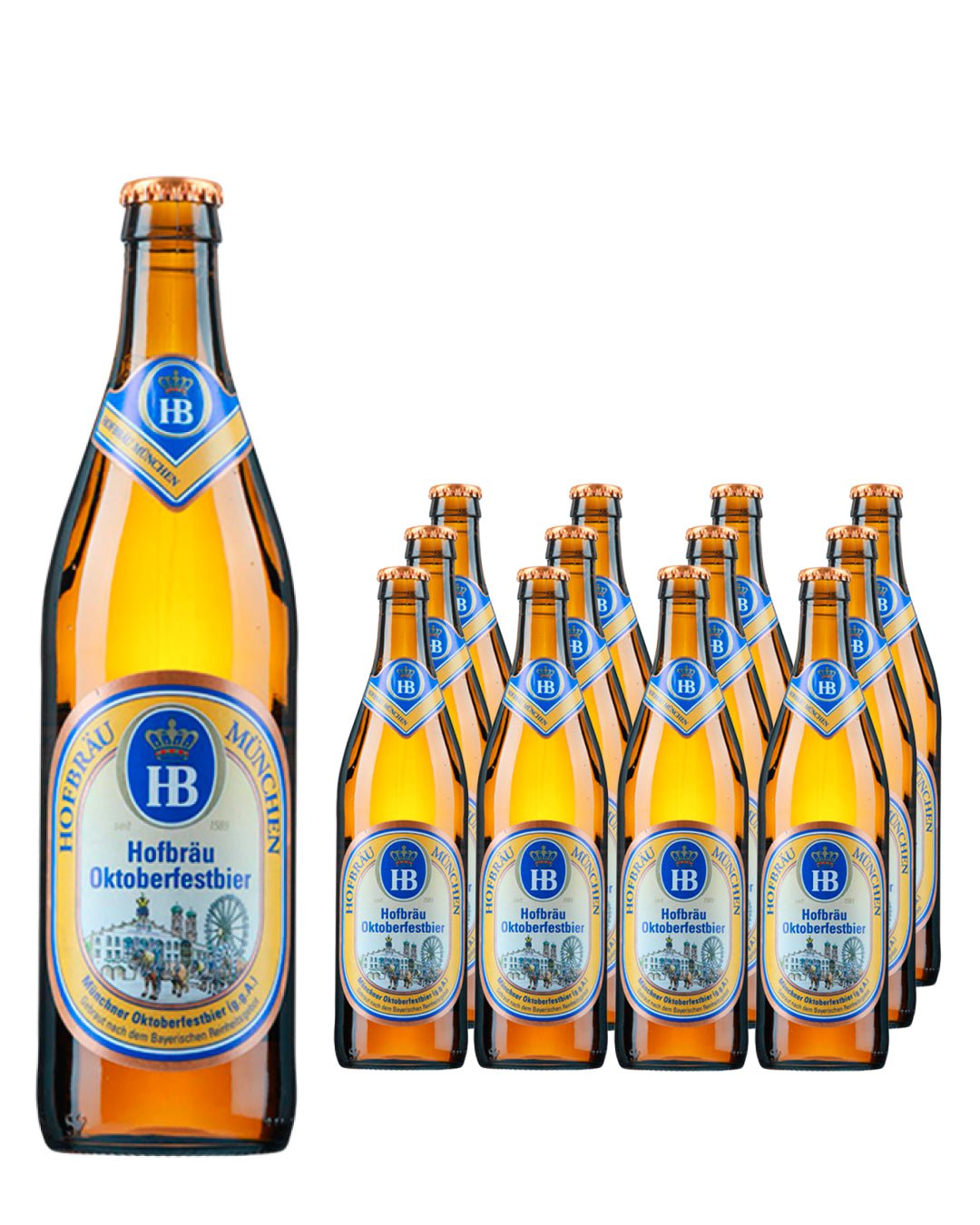 Hofbrau Oktoberfest Beer Multipack, 12 x 500 ml Beer