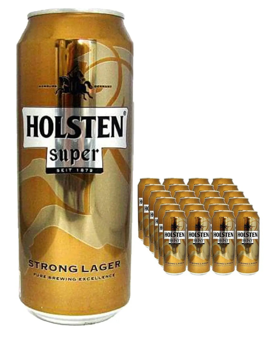 Holsten Pils Super Strength Premium Pilsner Multipack, 24 x 500 ml Beer