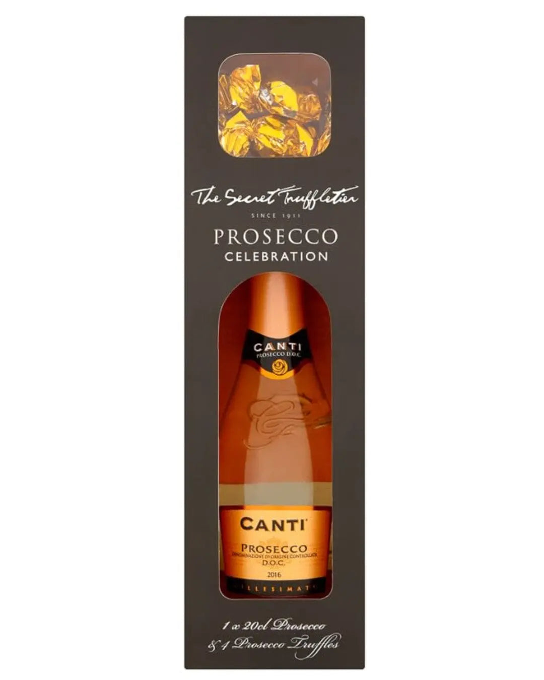 I Heart Prosecco & Truffle Gift Set, 20 cl Wine Miniatures 5060038023957