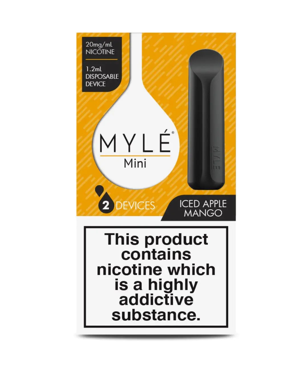Iced Apple Mango - Mini Myle - Pack of 2 Devices Disposable Vapes