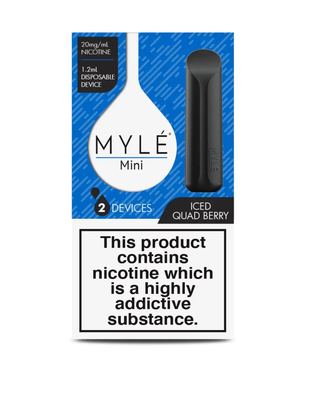 Iced Quad Berry - Mini Myle - Pack of 2 Devices Disposable Vapes