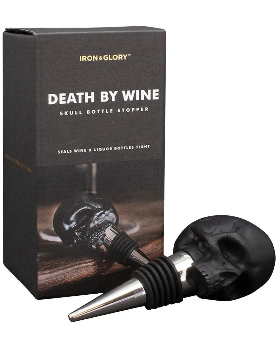 Iron And Glory Death By Wine Black Barware 5060146594257