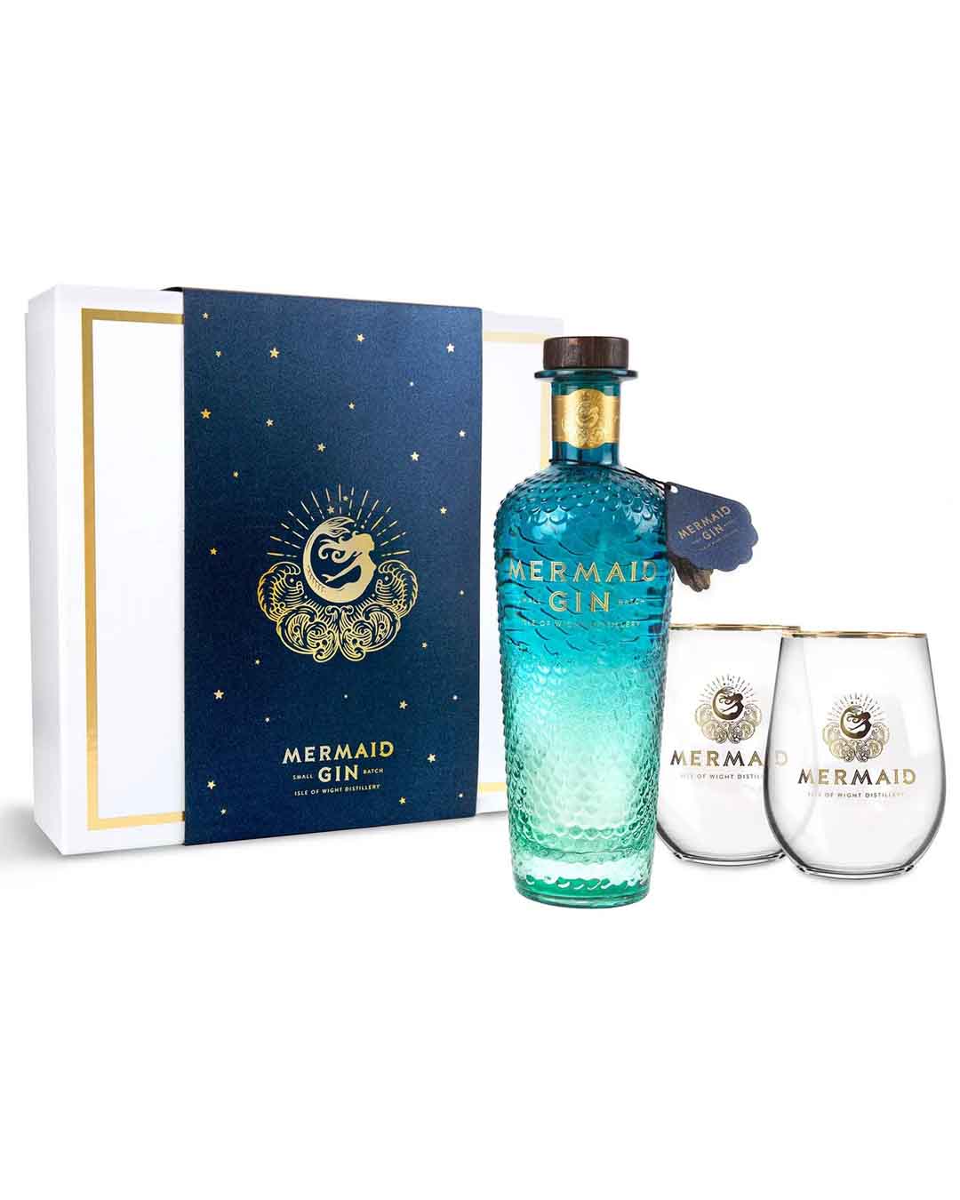Isle of Wight Distillery Mermaid Gin Gift Pack, 70 cl Gin